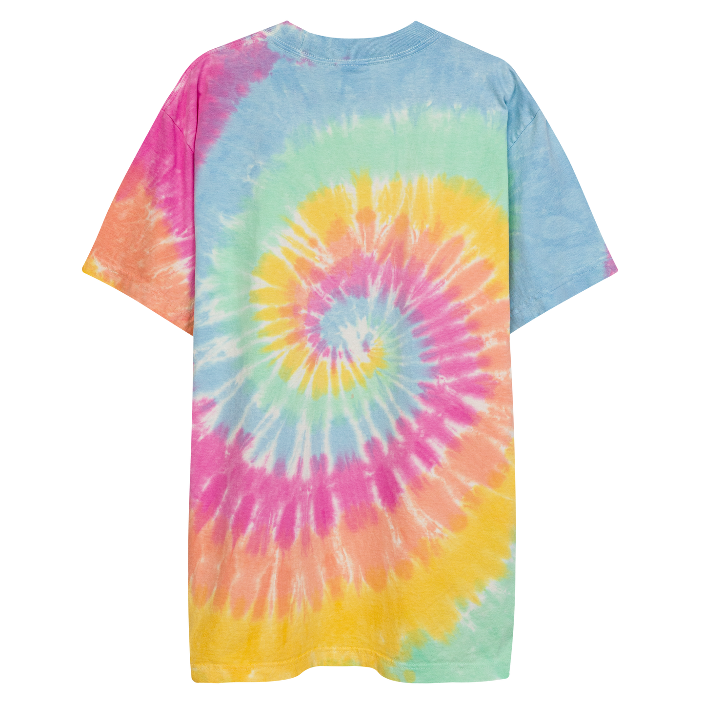 Blue WKEY Oversized tie-dye t-shirt